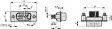 HD-D 44 PY2 M86 UN D-Sub high-density plug 44P