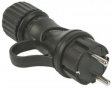 80052 Plug German - French Black F (CEE 7/4)