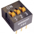 A6E-0104 Переключатель: DIP-SWITCH; Кол-во секций:10; ON-OFF; Шаг:2,54мм