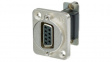 NADB9FF D-Sub feedthrough 9 nickel