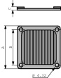 FM/80 Protection grid EMV 80 x 80 mm