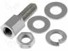 09670009922 Female screw lock/Screw locking/Thread: UNC4-40 / UNC4-40; Length: 13 mm