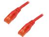 DK-1612-030/R Patch cord; U/UTP; 6; многопров; CCA; ПВХ; красный; 3м