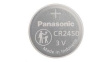 CR-2450EL/1B Button Cell Battery, Lithium, CR2450, 3V, 560mAh