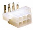 3929-1068 Male header, 6-pin, 90deg. 6p