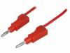 2112-150-RT, Измерительный провод; 1,5м; красный; 20А; 70ВDC; 33ВAC, Electro-PJP