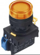 YW1L-MF2E10Q4A Illuminated Pushbutton Switch, 10 A, 24 VDC