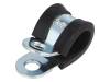 LKD11215 Хомуты; Oпетли: 12мм; W: 15мм; сталь; Материал корпуса: EPDM; W1
