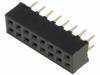 ZL265-16DG Гнездо; штыревое; "мама"; PIN:16; прямой; 2мм; THT; 2x8; дл.2,5мм