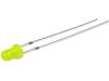 OSNY3134A LED; 3мм; желтый; 30мкд; 30°; Поверхность: выпуклая; Шаг:2,54мм