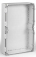WPCP406013T Cubo W 400 x 600 x 132, с петлями и замками, прозрачная крышка, PC, IP66