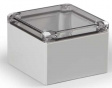 DABP121209T Cubo D 120 x 122 x 86 мм, глухая стенка, прозрачная крышка, ABS, IP 66/67