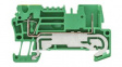 1815080000 PE Terminal, 500V, Tension Clamp, 2 Poles, 2.5mm\x1a, Green / Yellow