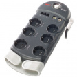 PH6VT3-IT Outlet strip 6 eleetriche + 2 rete coassiale + 3 telefoniche 2P+T 10 A 2.44 m