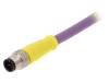 1200980104 B05S06PP4M050 Вилка; M12; PIN:5; "папа"; код B-Profibus; 5м; изоляция: PUR; прямой
