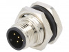 216A-05MSF Гнездо; M12; PIN: 5; "папа"; код A-DeviceNet / CANopen; THT; IPX7