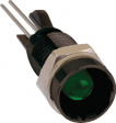 2664.8083 Индикат.лампа: LED; вогнутый; зеленый; Oотв: O8мм; латунь; OLED:5мм