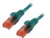 DK-1612-010/G Patch cord; U/UTP; 6; многопров; CCA; ПВХ; зеленый; 1м