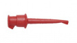 4555-2 Minigrabber Test Clip, Pack of 10 Pieces, Red, 5A, 60VDC