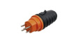 149680 15E Mains Plug 10A 440V CH Type J (T15) Plug Black / Orange