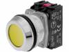 NEF30-KGXY Переключатель: кнопочный; 1; NC + NO; 30мм; желтый; IP56; -15?50°C