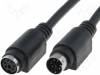 CAB-PS2WG/2-BK, Кабель; PS/2 гнездо, PS/2 вилка; 2м; черный; соединение 1:1, BQ CABLE (TME brand)