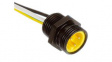 1300130223 Mini-Change A-Size Receptacle 3 Poles 1/2" - 14 NPT Threads Zinc Die-Cast Male (Straight) to 16 AWG Leads 1m