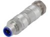 RSCIS 4D/9 (934828002) Вилка; M12; PIN:4; "папа"; код D-Ethernet; на провод; IDC; прямой