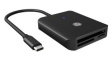 IB-CR403-C3 Memory Card Reader, External, Number of Slots 3, USB-C 3.0, Black