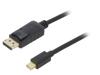 CCP-MDP2-6 Кабель; DisplayPort 1.2; 1,8м; черный; Мат-л внешн.оболочки: ПВХ