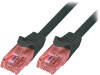 CQ2013U Patch cord; U/UTP; 6; многопров; Cu; LSZH; черный; 0,25м; 24AWG