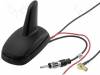 ANT.S02.03 Антенна; SHARK; АМ, FM, GPS; DIN, SMB-B; 12ВDC; Вид: RG174