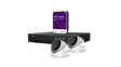 CCTVPROM22W Surveillance Kit, 4 Channel NVR, 2x 4MP IP Dome Cameras, 3TB HDD, White