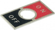 AT211 Legend Plate 6.1mm Red/Black