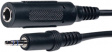 AC122-0,2M/BK-R Adapter 25 cm, 1 x Jack Connector Stereo 6.3 mm