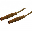MLS GG 200/2.5 BRAUN / BROWN Safety test lead diam. 4 mm brown 200 cm CAT III