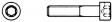 MC6S M3X10H Screw with M-thread, hex M3 10 mm