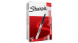 S0810840 [12 шт] Marker Pen, Black, Permanent/Retractable, Fine, 12pcs