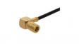 16 SMB-50-2-40/111 NE RF Connector, SMB, Brass, Plug, Right Angle, 50Ohm, Crimp Terminal