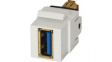 KCUAA311wh USB3.0 Coupler, Cross Wired 1:1, White