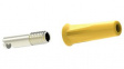 RND 350-00037 Banana Socket  diam.4mm Yellow 36A Solder