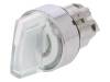 ZB4BK1313 Selector Switch Head, Latching Function, Padlockable Handle, White