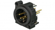 NC4MAV XLR Panel-mount male receptacle