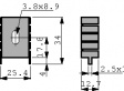 FK 222 SA-220 Радиатор: прессованный; TO220; черный; L:33мм; W:25,4мм; H:12,7мм