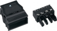 770-104 Distribution connector 4p, 0.5...4 mm2 black