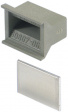 20808-067 Panel handle, plastic Grey