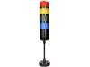 WS-AD/4D CZ P 125/RYGB/M, Сигнализатор: световая колонна; Uпит:18?32ВDC; LED; IP54, W2
