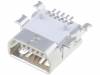 678038020 Гнездо; USB AB mini; на плату; SMT; PIN:5; горизонтальный; 0,8мм
