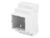 Z107JFP ABS V0 Корпус: на DIN-рейку; Х:52,5мм; Y:90мм; Z:65мм; ABS; серый; UL94V-0
