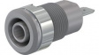 49.7044-28 Safety Socket \x1a4mm Grey 24A 1kV Nickel-Plated